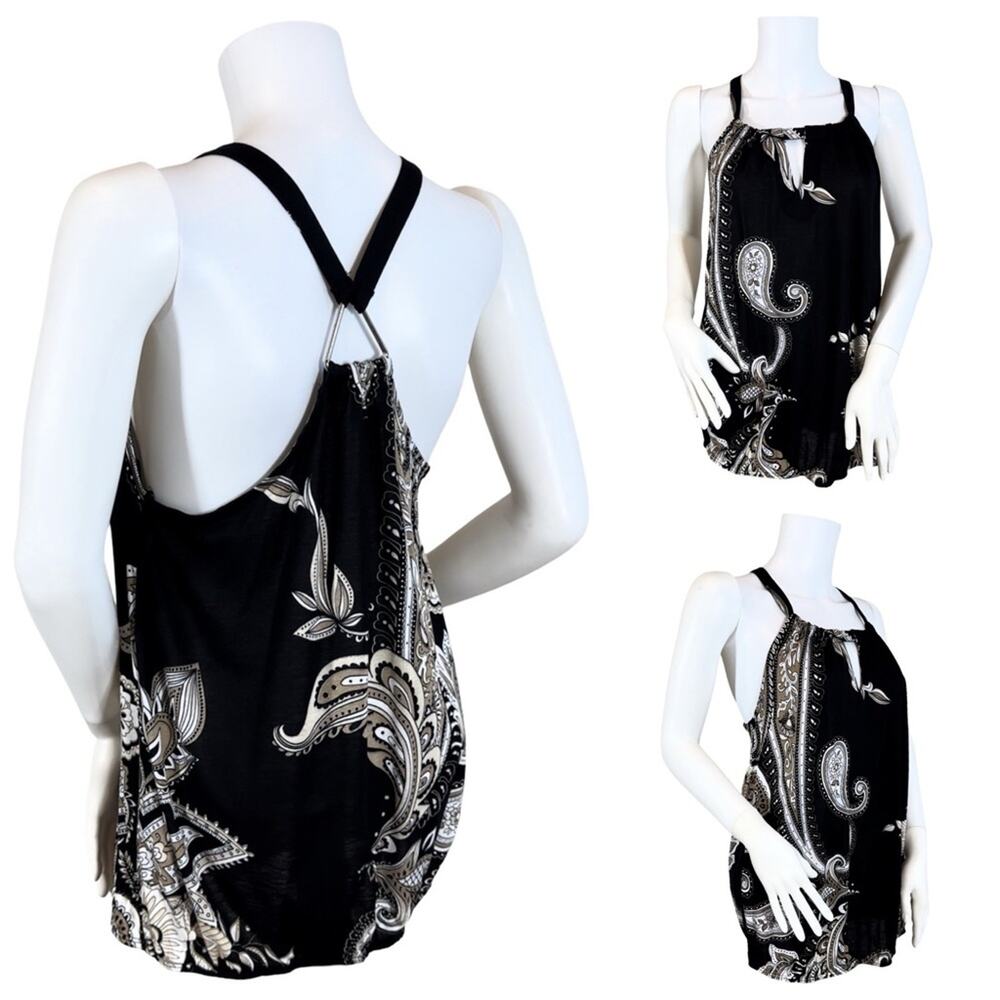 Lascana Paisley Strappy Tank SZ S $39